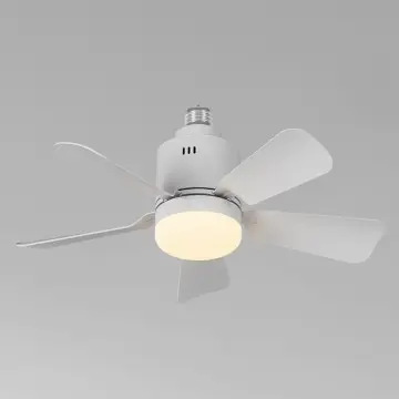 Ultra Quiet Removable Design White And Black Color LED Ceiling Fan Light  YW-MEL-E27F03-Y