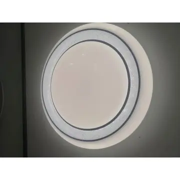 Black Double Ring Decorate Ceiling Light YW-CLB047 For Living Room