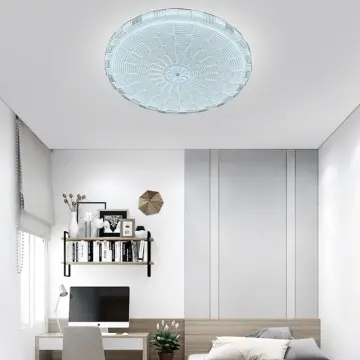 White Crystal Elegant Round Lampshade LED Ceiling Lights YW-CLC002 For Dining Room