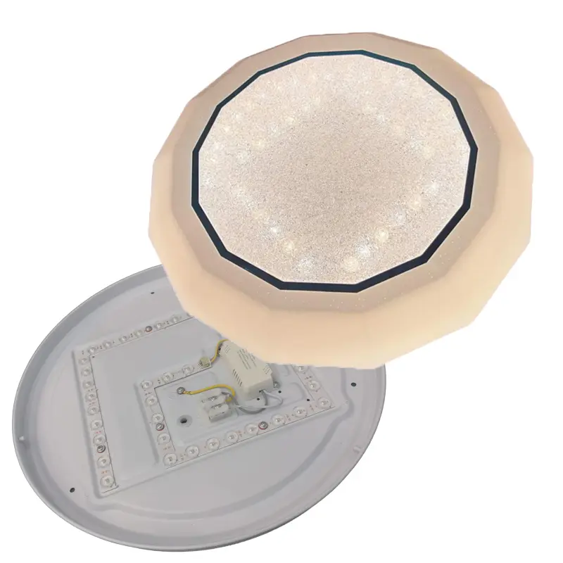 Polygonal Ceiling Light with Crystal Sand Design YW-CLC089
