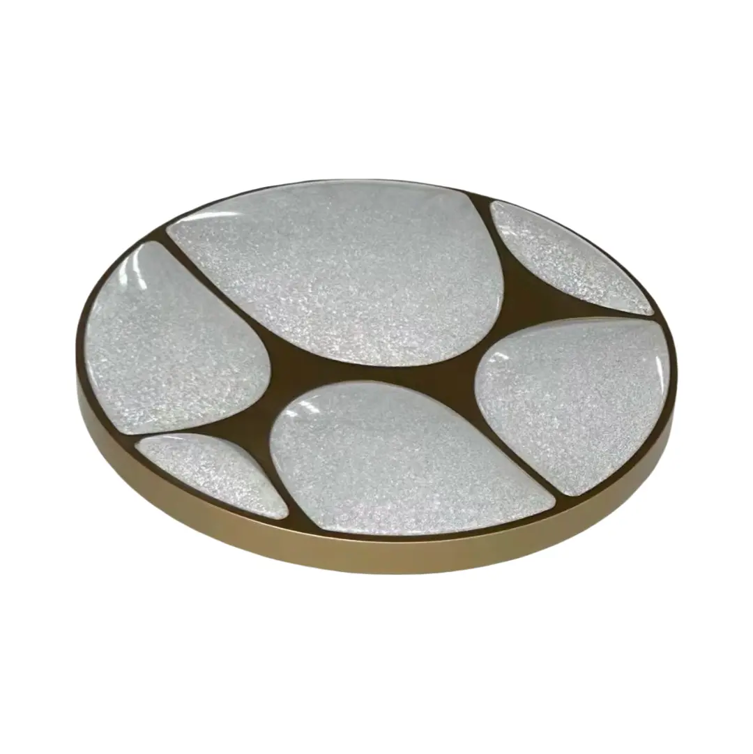 Crystal Sand Round Ceiling Light YW-CLC055