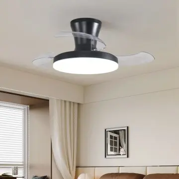 Simple Invisible Anti-Glare Eye Protection LED Ceiling Fan Light YW-MEL9000B-28B Bedroom Use
