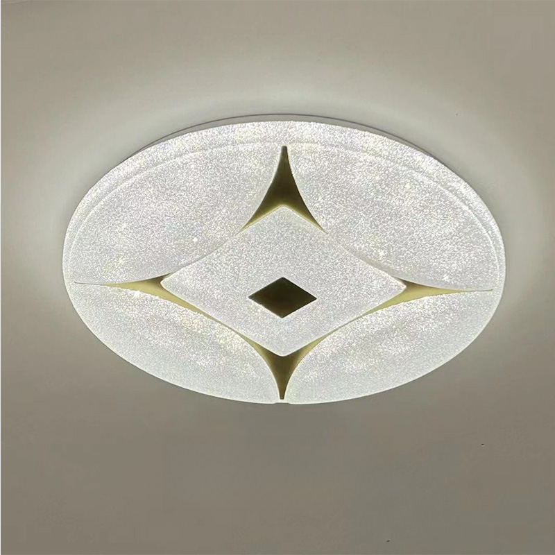 Round Crystal Sand Ceiling Lamp YW-CLB012-QS