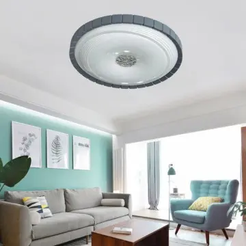 Gray And Black Color Square Decoration Ceiling Lights YW-CLC047 Living Room Installation