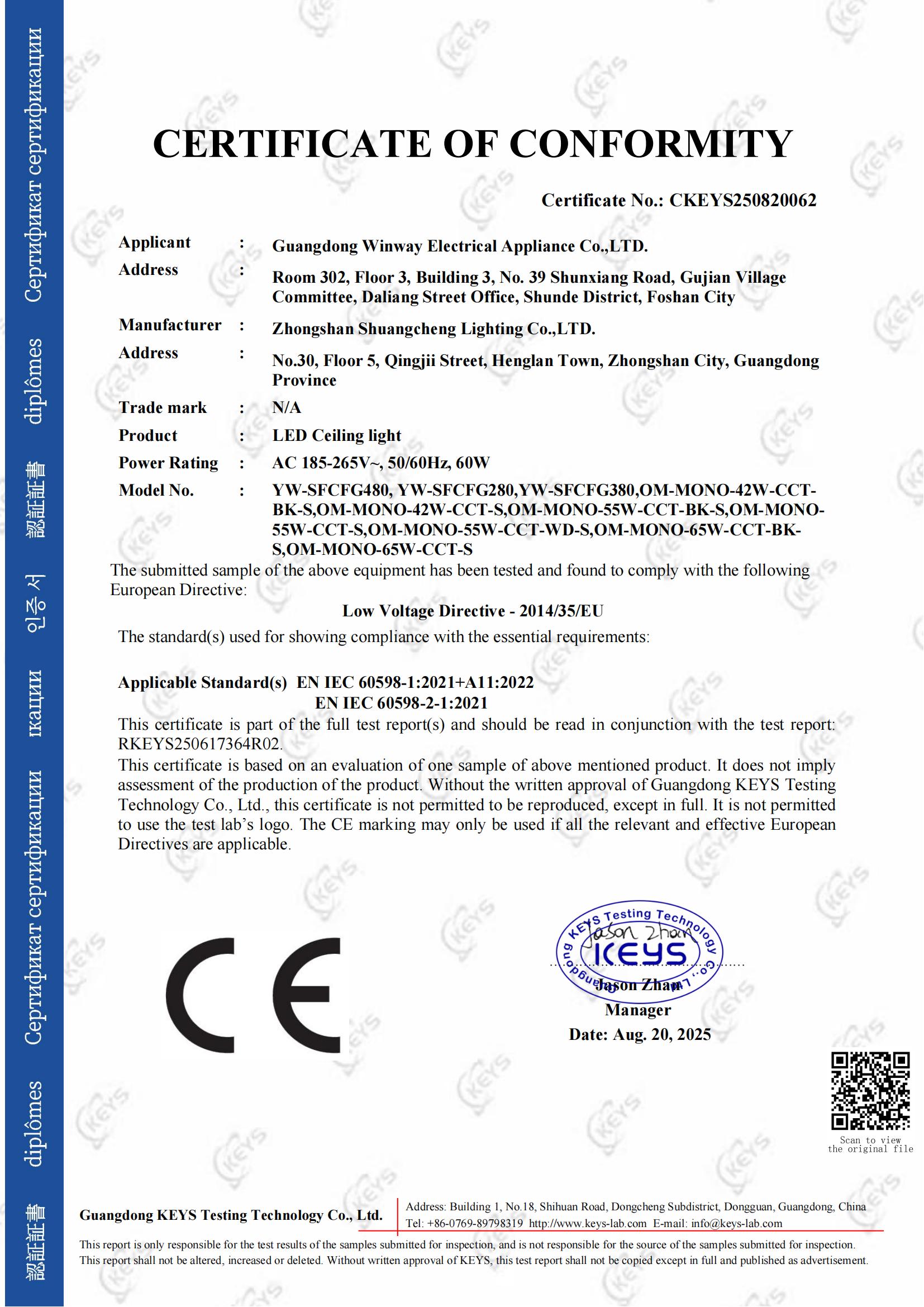 尺寸280mm380mm480mm的CKEYS250617364R02+LED灯具+CE LVD 60598-2-1 cert(1)_01