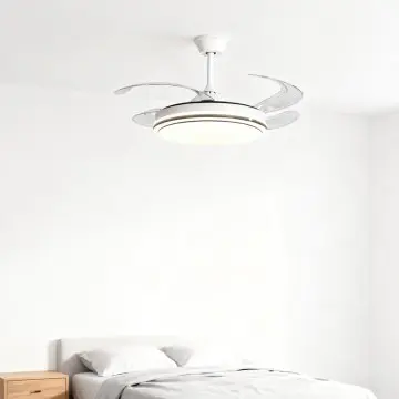 Modern Black-White Ceiling Fan Light with APP Control YW-MEL992A